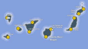 Aktuálne počasie na Kanárskych ostrovoch