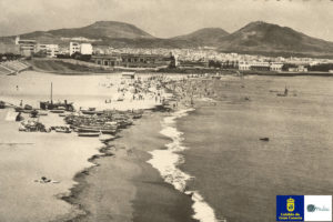Playa las Alcaravaneras, 1955